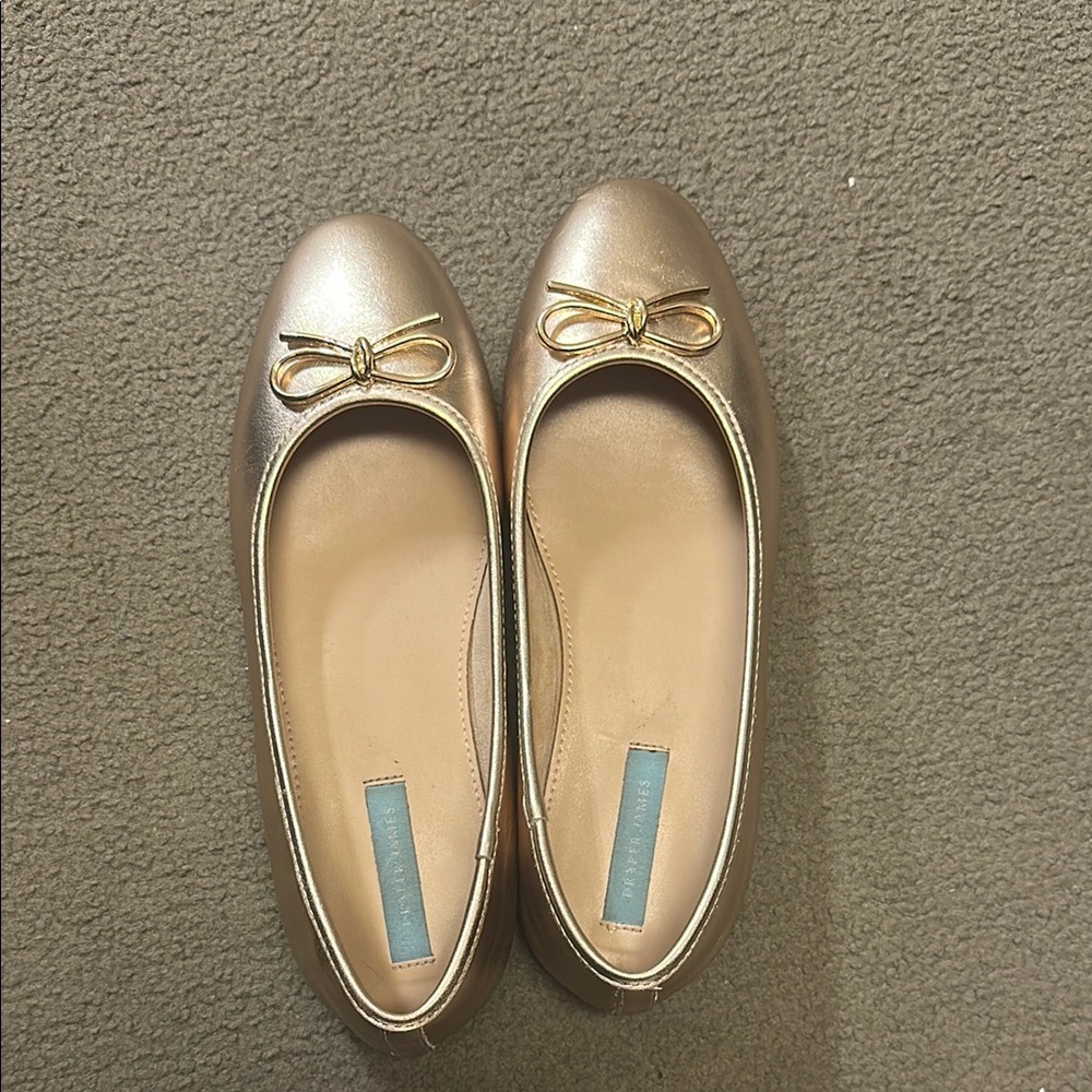 Gold Ballet Flats - Draper James